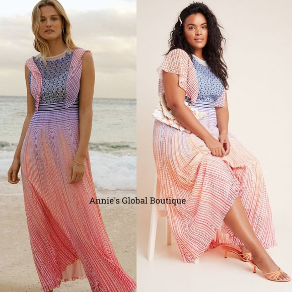 NWT ANTHROPOLOGIE Geisha Designs Savita Maxi Dress - Picture 14 of 16